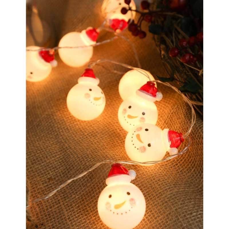 Zzz Lampu Tumblr LED Bentuk Snowman Untuk Dekorasi Natal