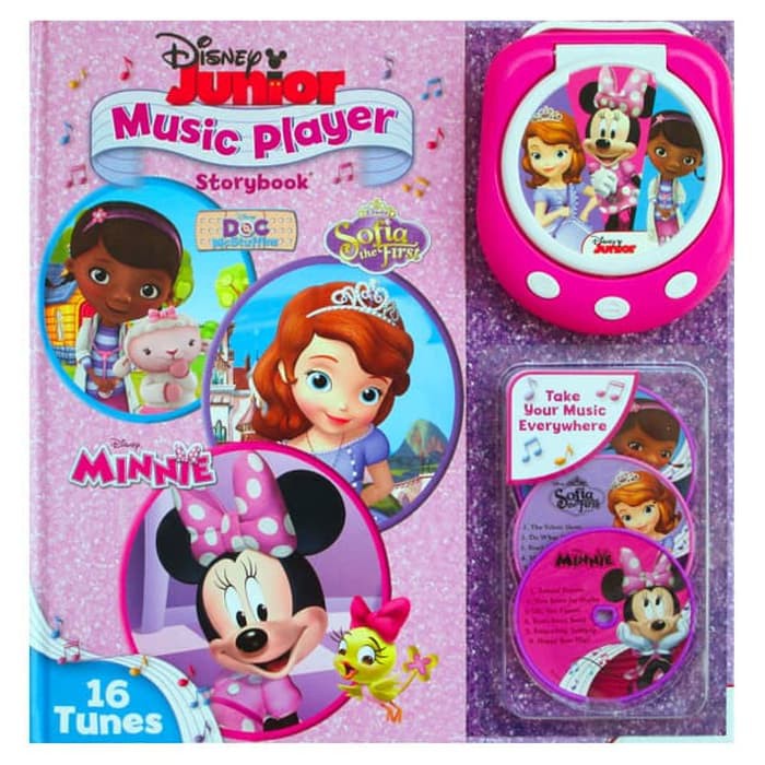 Disney Junior CD Music Player Storybook with 16 Tunes