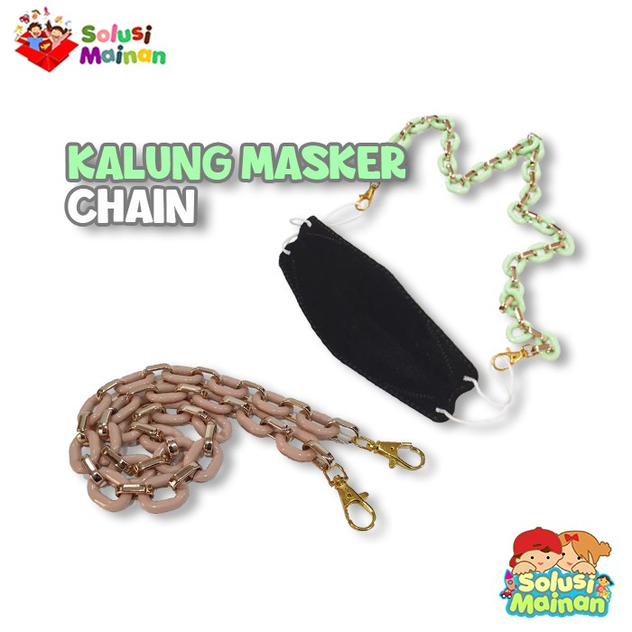 Colourful Chain Strap Mask Kalung Tali Masker Rantai Besar