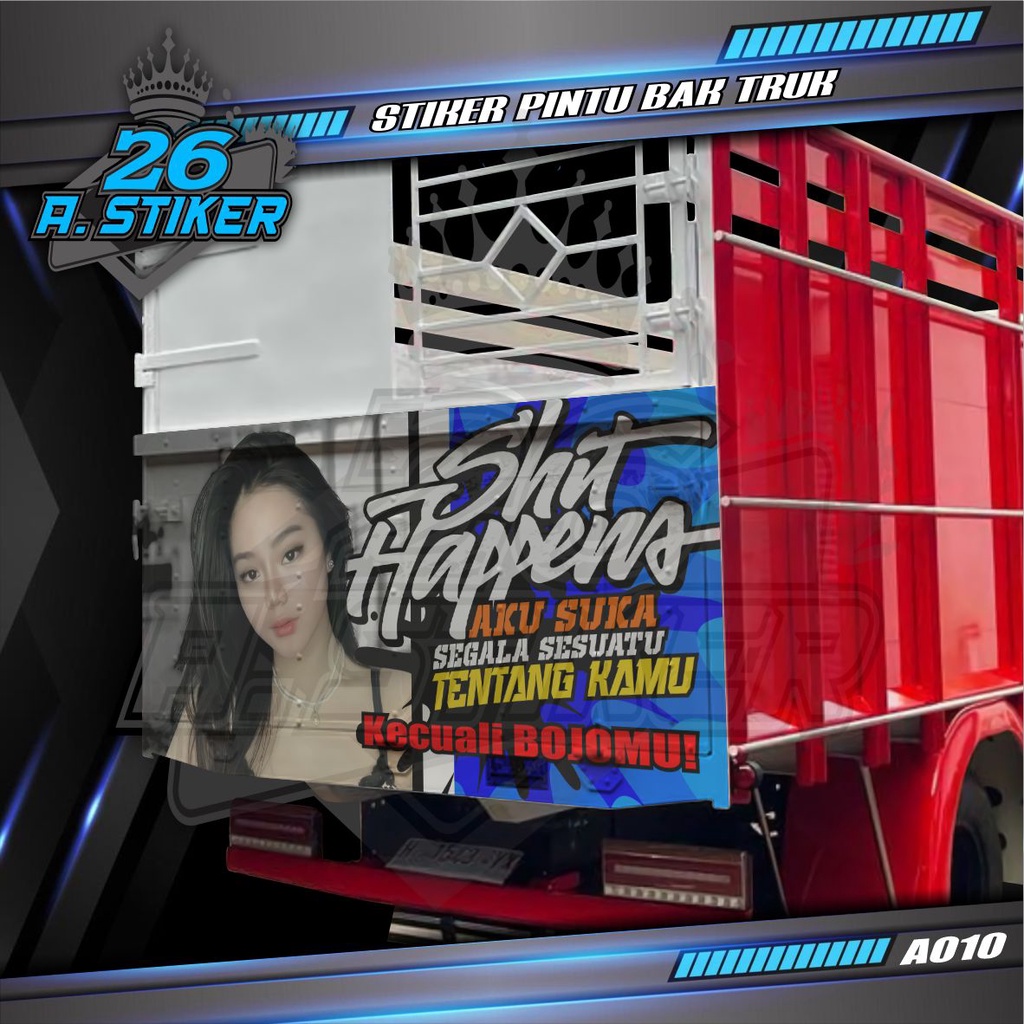 Stiker Decal Pintu Bak Belakang All Truck Canter, Ragasa, Umplung, Giga, Dyna, Elf Macan Dll Custom 