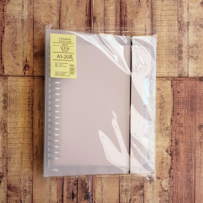 

READY Map Binder A5 Wengu Transparant Tali Karet - Binder Note 20 Ring Plus TERMURAH