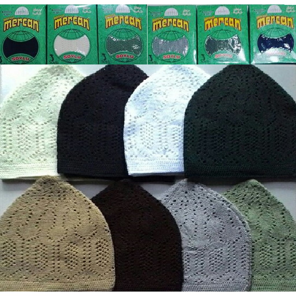 GROSIR &gt; Peci &gt; Kopiah Rajut By MARCAN TURKI Isi 12 Pcs