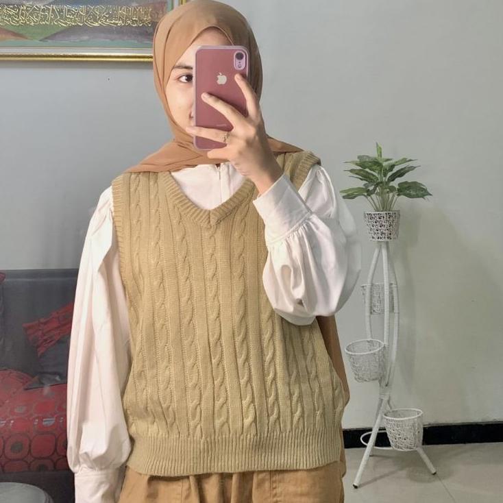 ROMPI RAJUT CABLE / ROMPI RAJUT WANITA TEBAL / VEST ROMPI CABLE / VEST / VEST CABLE RAJUT / ROMPI RA