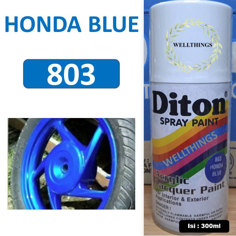 Cat Pilox DITON Candy Tone Honda Blue 803 300ml warna kendi toon biru cendi metalik honda blue metal