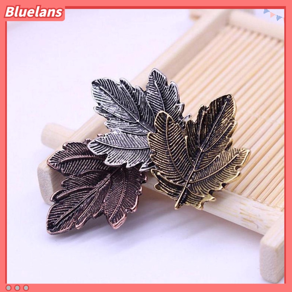 Bluelans Vintage Three Leaves Alloy Brooch Pin Scarf Sweater Dress Women Decor Gift