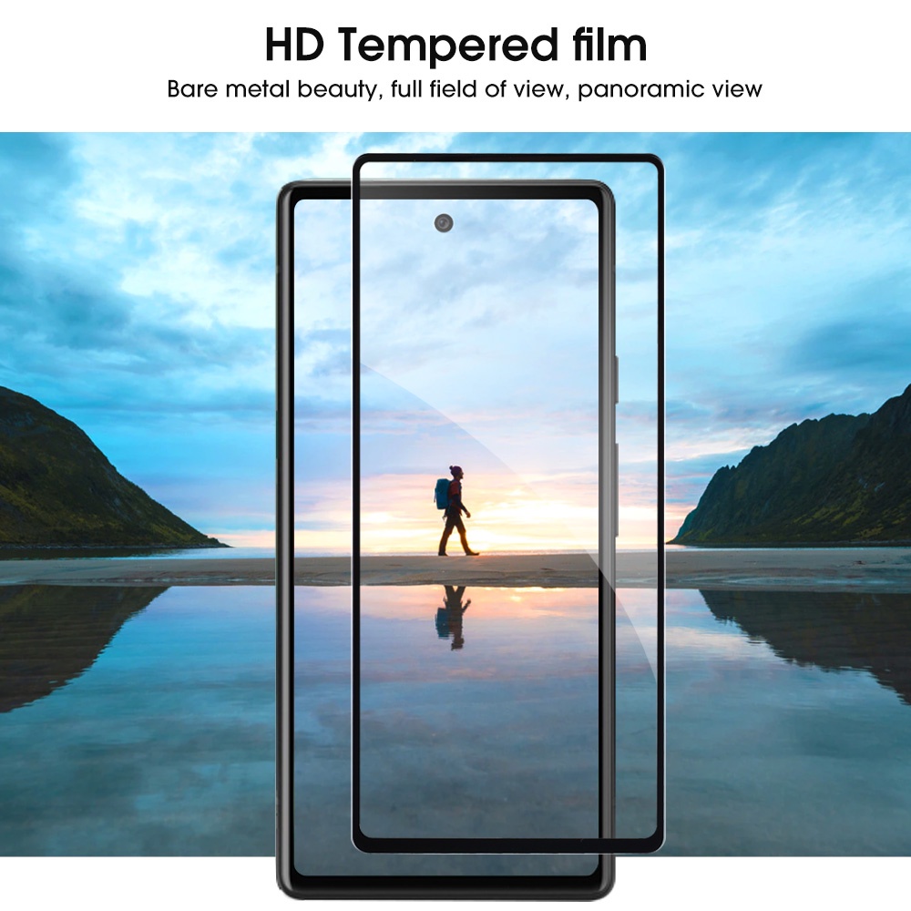 1pc Pelindung Layar Tempered Glass Anti Sidik Jari Untuk Google Pixel 6A