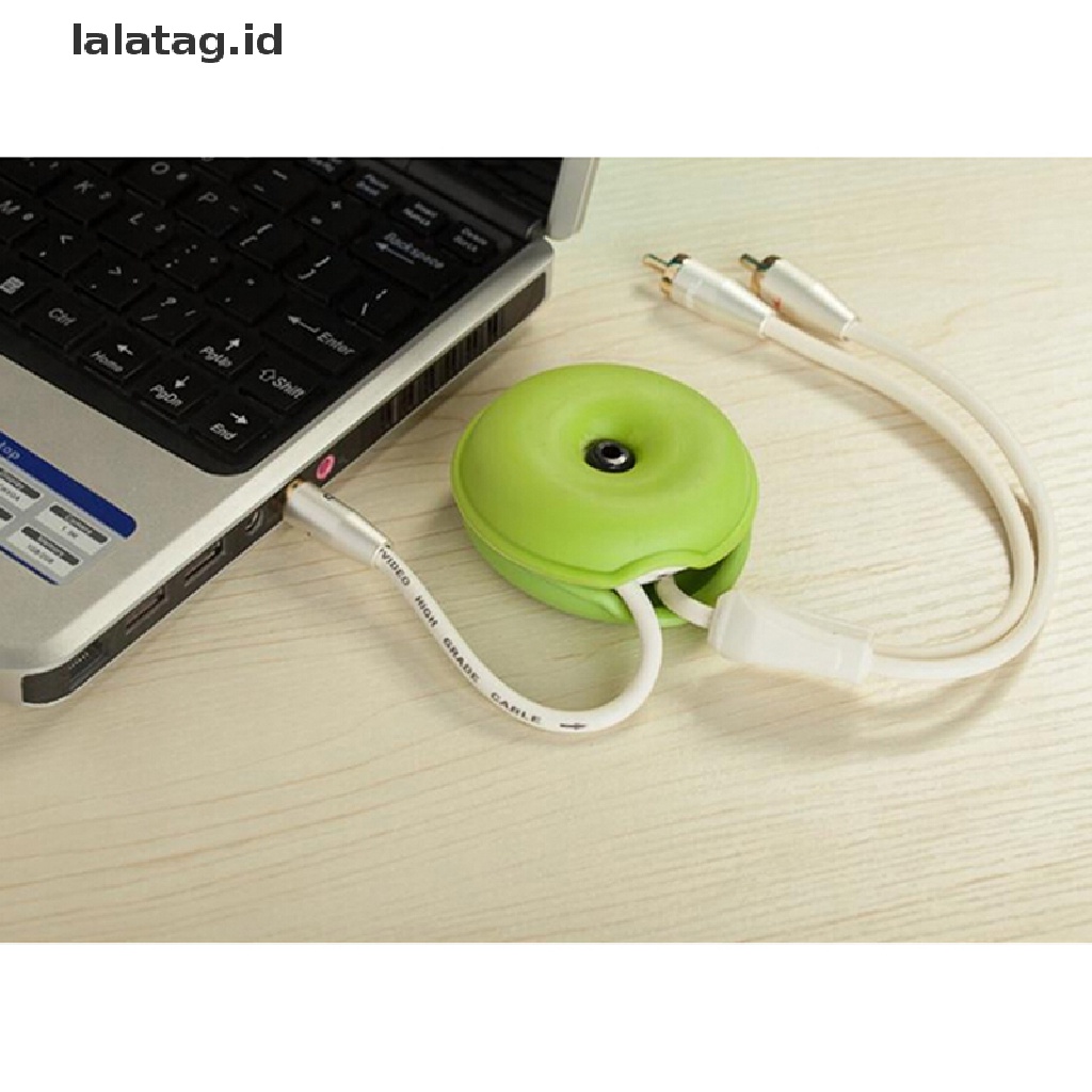 (Flyag) Penggulung Kabel earphone / headphone Bentuk Kura-Kura (ID)