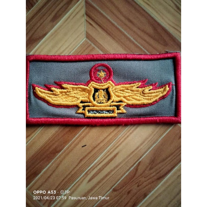 Bordir Timbul Wing Satpam / Security