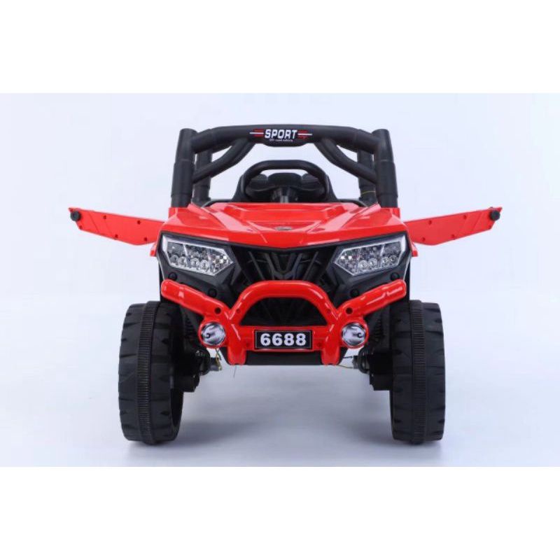 MOBILAN AKI YUKITA 6688 BAN KARET ( EVA ) JEEP RAFT 12VOLT~ MOBILAN MAINAN ANAK~MOBIL AKI ANAK