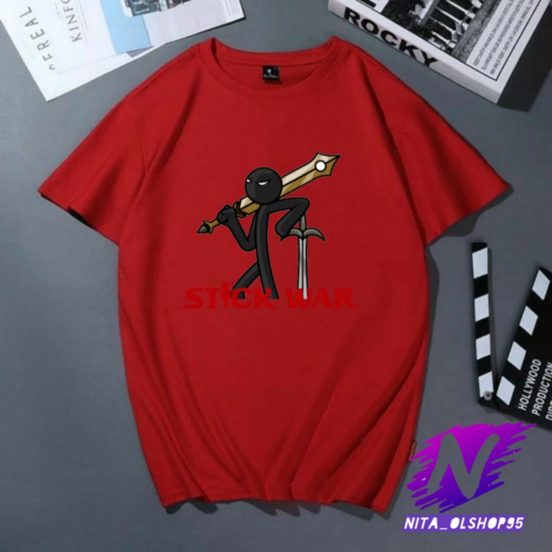 kaos stikman baju kaos anak stickwar stickman