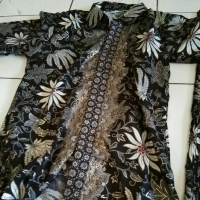 Couple Rok Dan Kemeja Pisang Silver