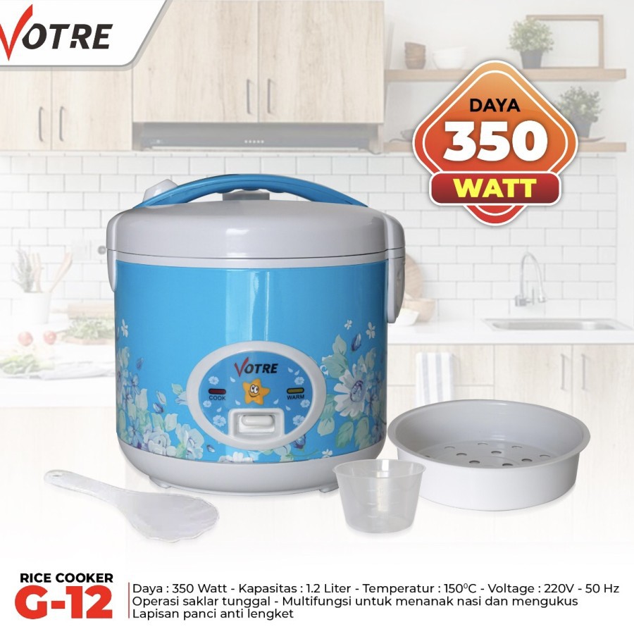 Magic com Rice cooker 1,2 liter Votre G-12 / Mejikom Murah / Mejikom 1,2 Liter / Bisa Bayar Ditempat