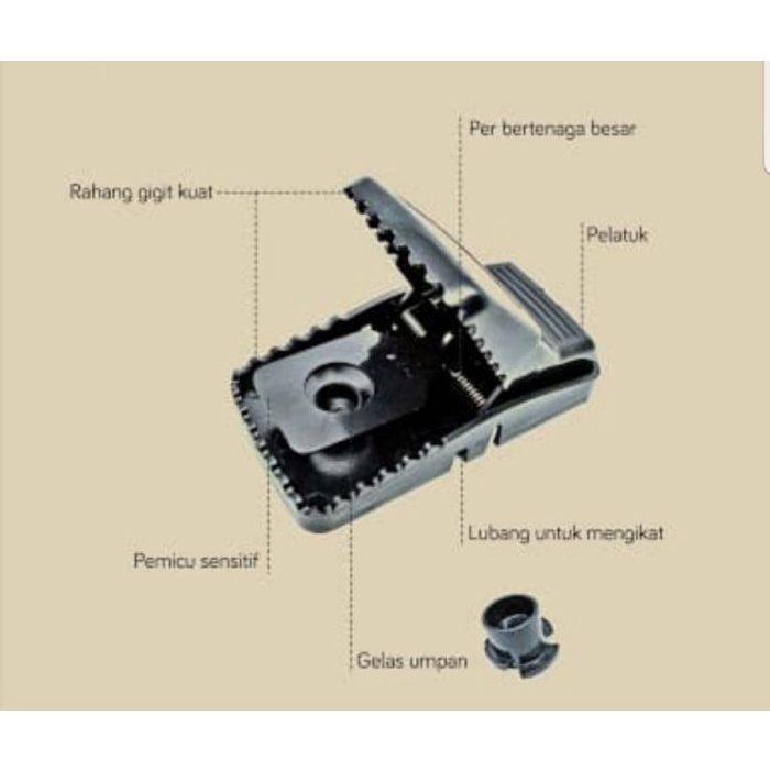 Perangkap Tikus 45x47x95mm Jebakan Mouse Trap bukan Joni Cat