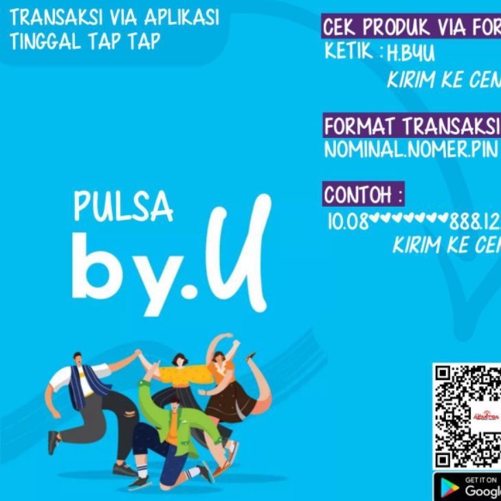 Telkomsel pulsa by.u termurah 40rb-150rb