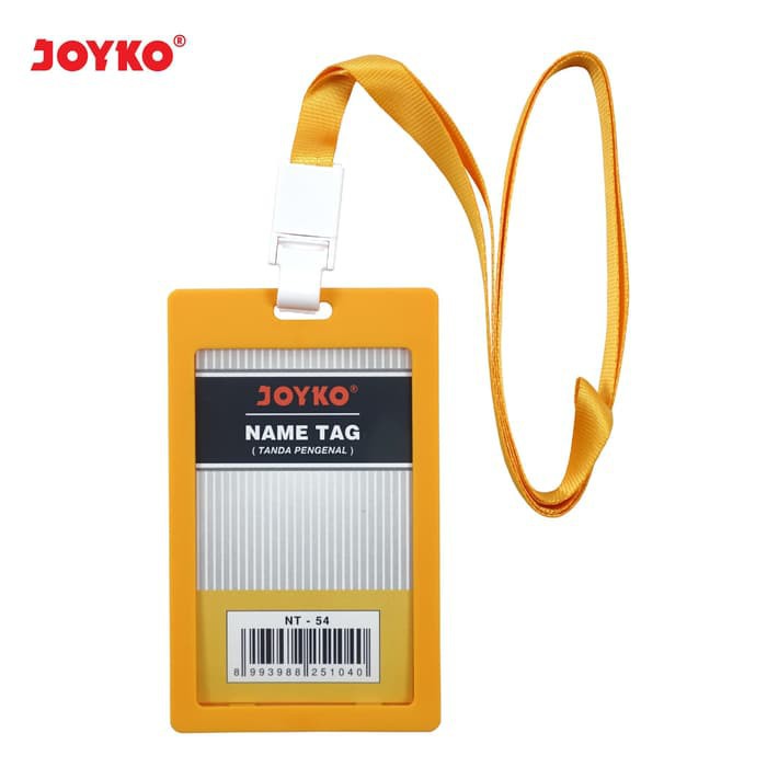 

Joyko ID Card Holder 54 x 90 mm Potrait + Lanyard NT-54 Yellow