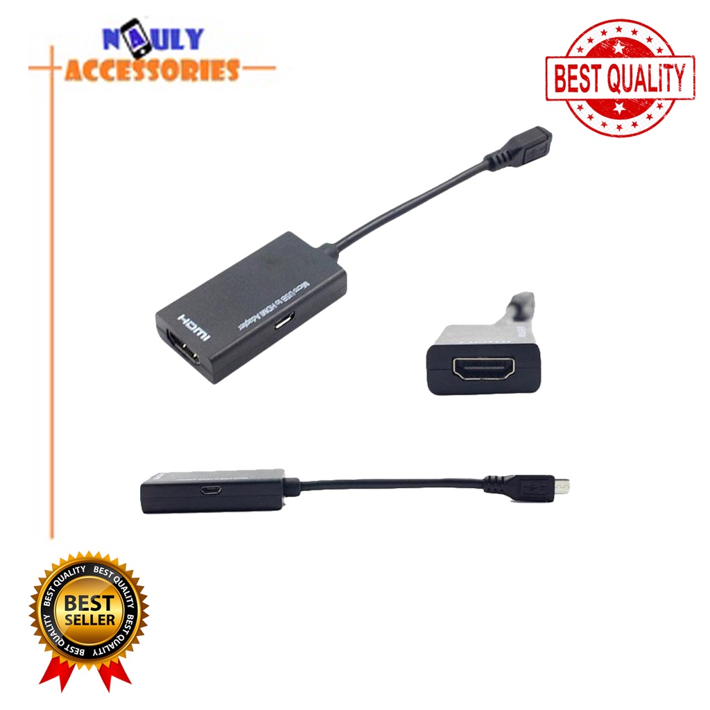 Adaptor Sambungan Hp laptop ke Televisi Micro USB To HDMI Adapter MHL EYOTA