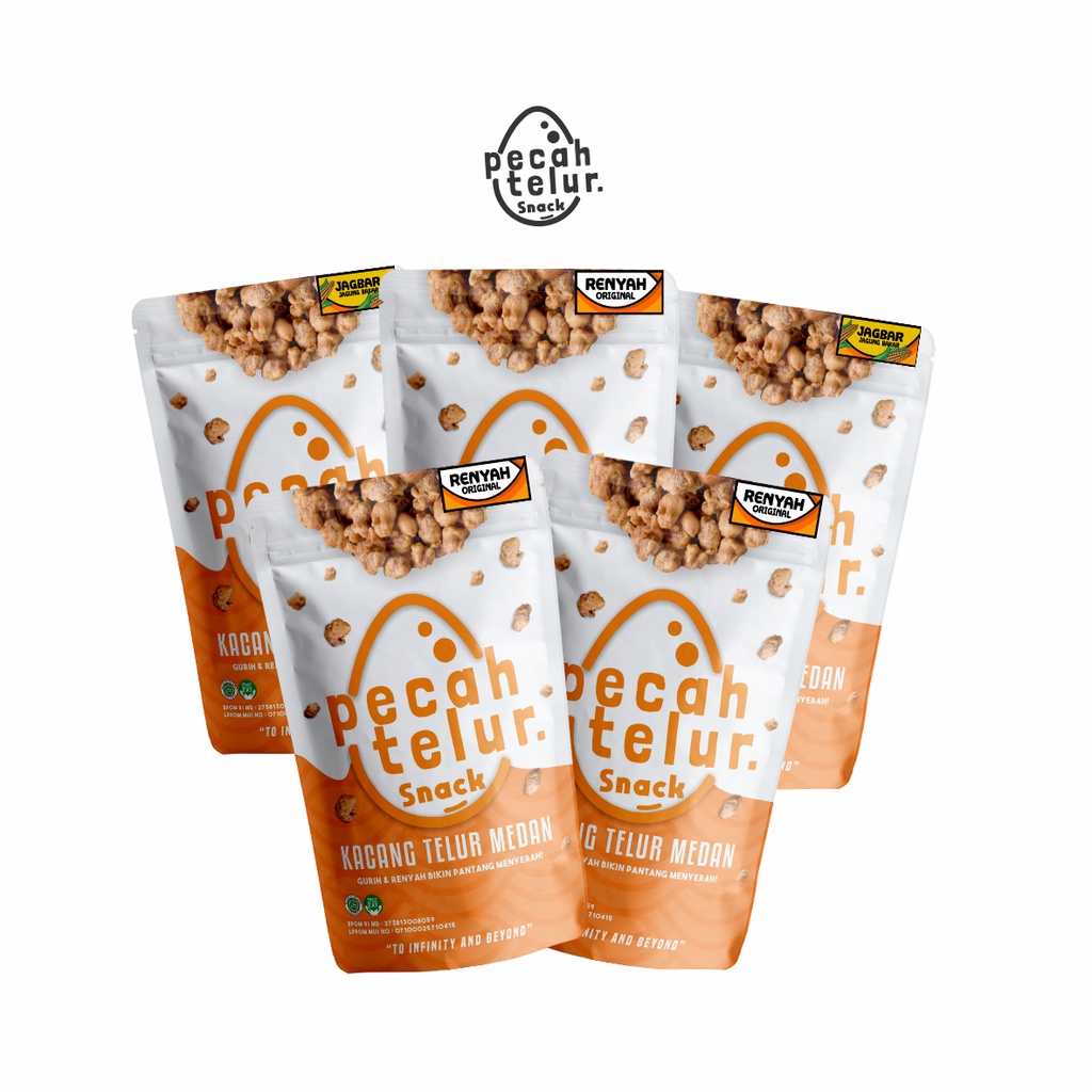 

Pecah Telur Snack I kacang Telur Medan I 5 Pcs