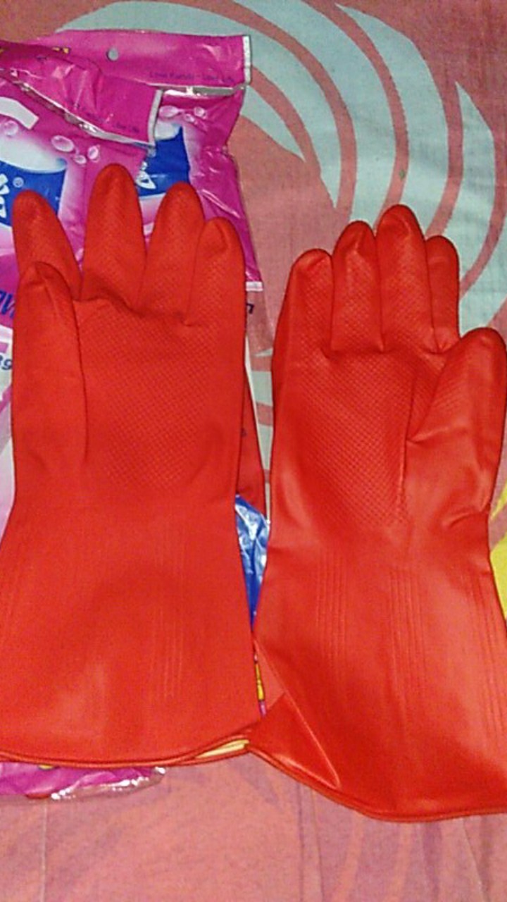 Sarungtangan Latex House Hold Gloves Natural Latex Glove L Sepasang