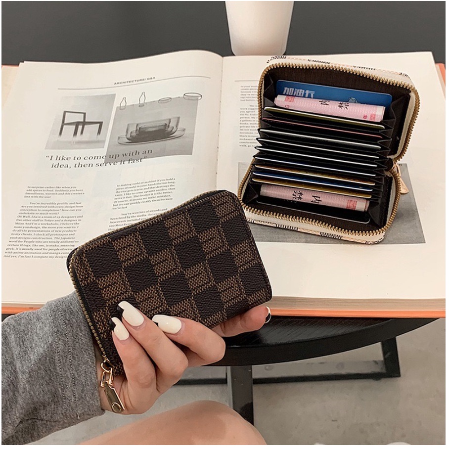 Dompet Wanita Lipat Motif Fashion Berbahan Kulit PU Import Korea