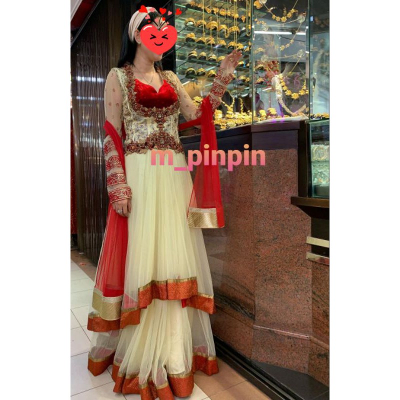 promo mastani india anarkali  lehengga / gaun / gamis / pengantin / dress baldu velvet matte