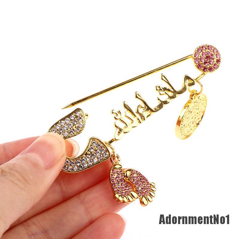 (Adornmentno1) Bros / Pin Gaya Korea Motif Mata Iblis Biru Untuk Aksesoris Wanita / Muslim