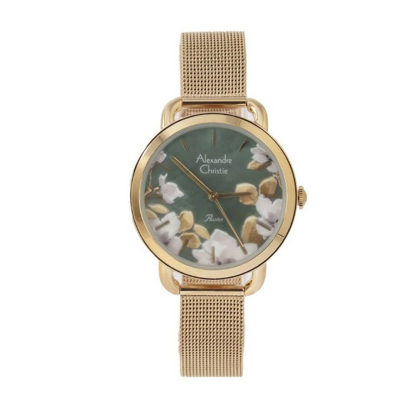 Jam Tangan Alexander Christie Wanita original gold ac2852