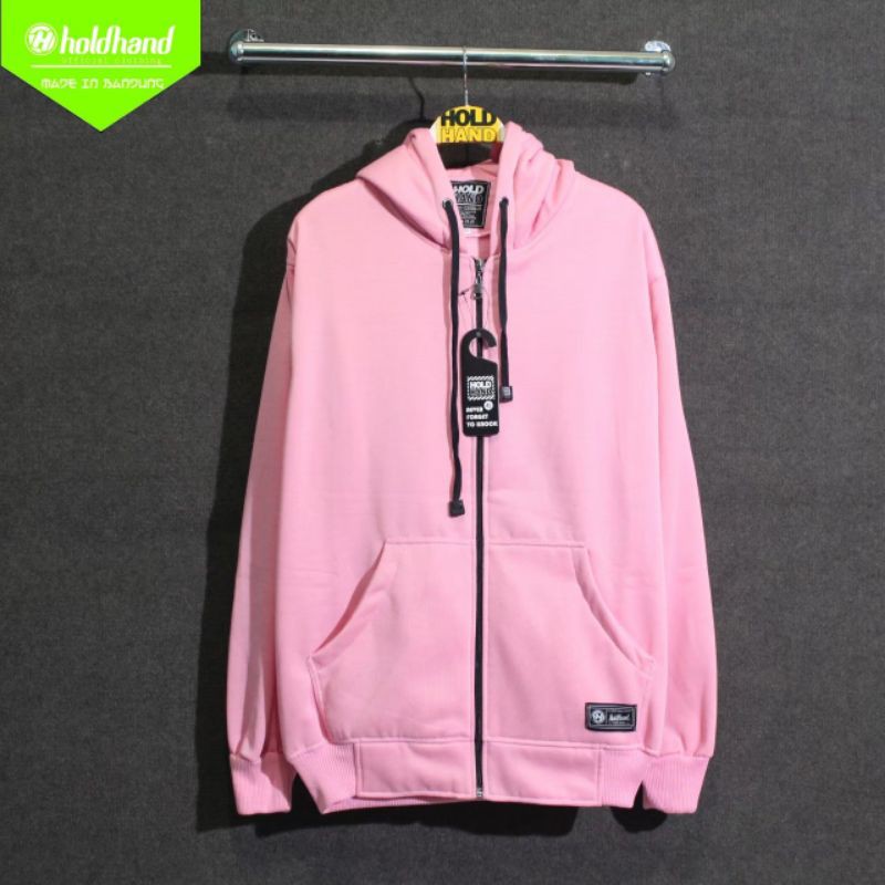 HOODIE ZIPPER PINK HOLDHAND
