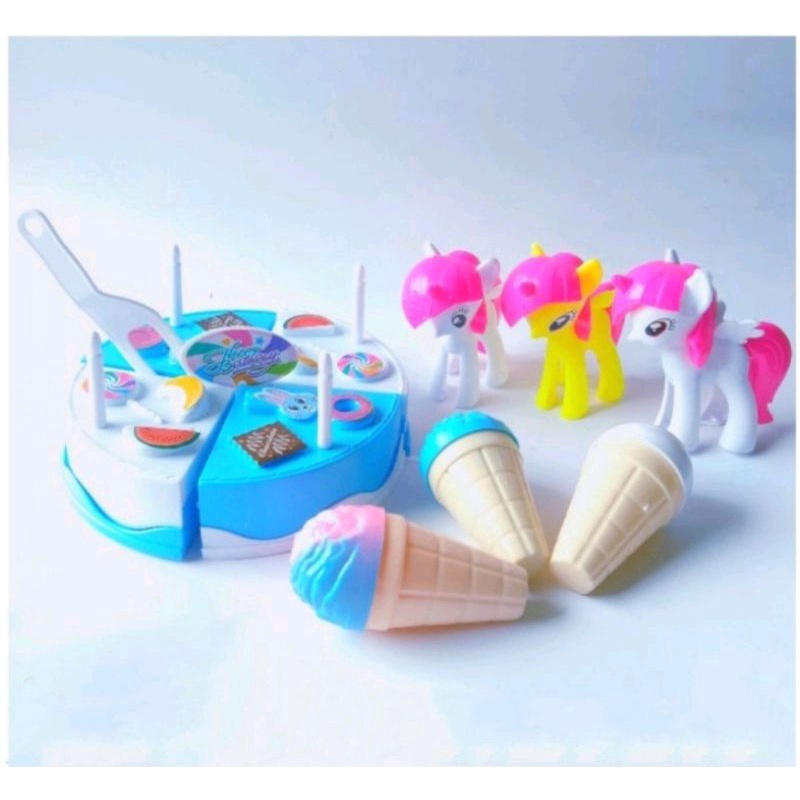 mainan kue tart potong / mainan anak kue tart potong