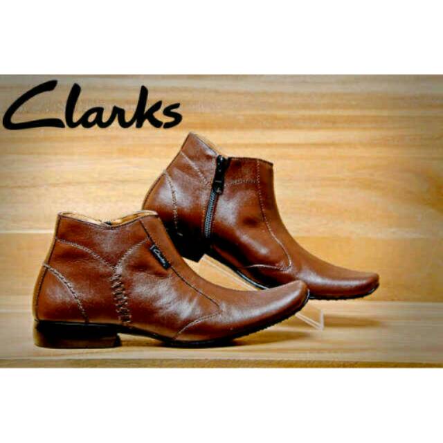 Pantofel clarks kulit asli kerja/kantoran