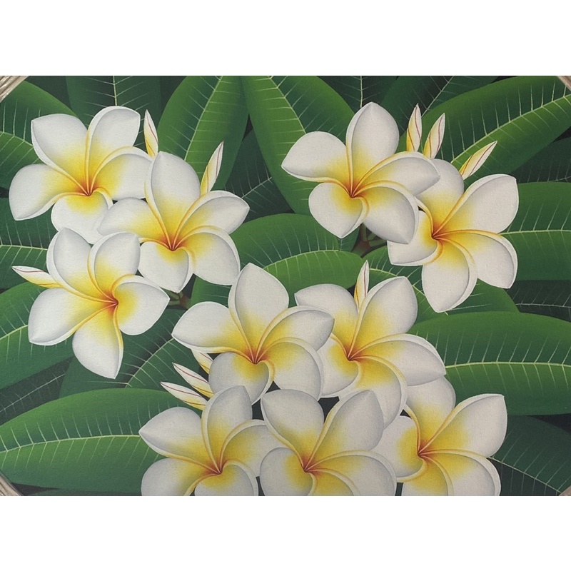 lukisan bunga kamboja