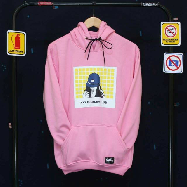 jaket hoodie pink