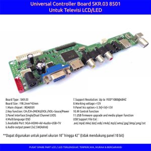 Unik Universal Controller Board untuk LCD LED TV Berkualitas