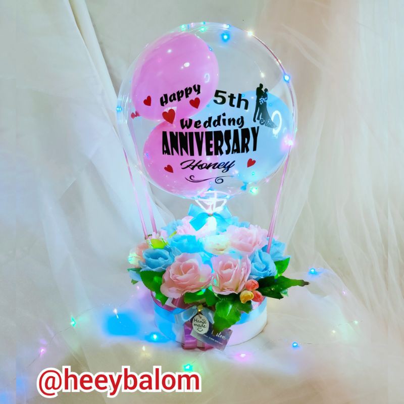 Kado/balon hot air/bouquet balon/balon ultah/buket bunga/balon ultah