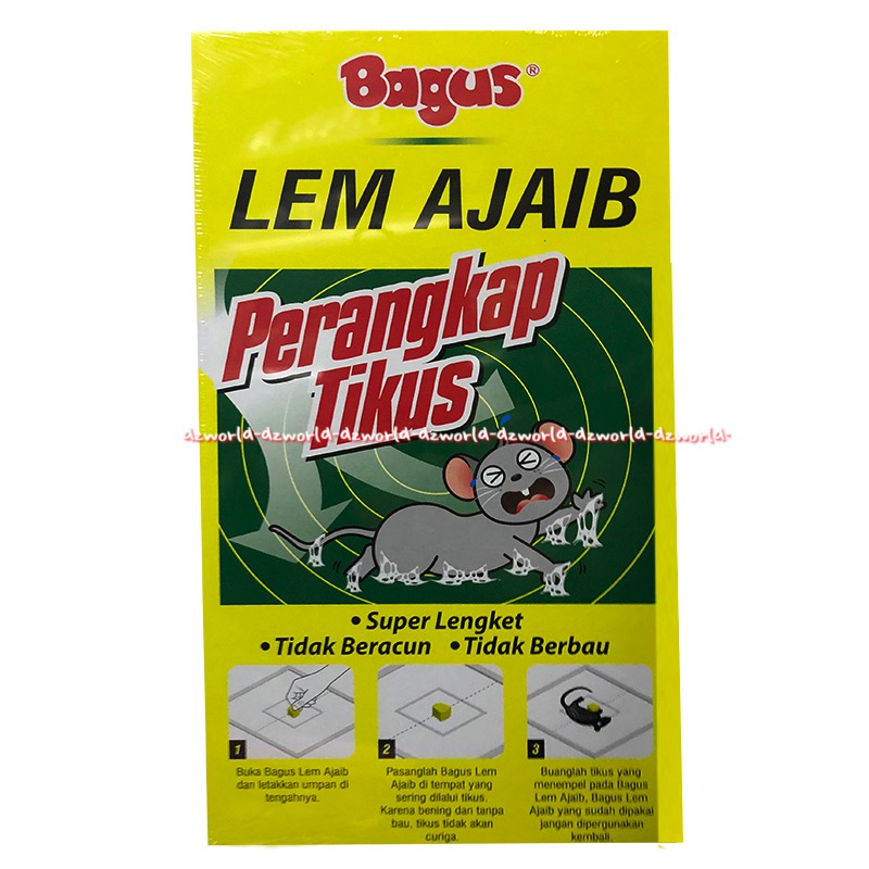 Bagus Lem Ajaib Mouse &amp; Rat Glue Traps 1pcs Non Toxic Alat Lem Jebakan Tikus Model Kertas Buku