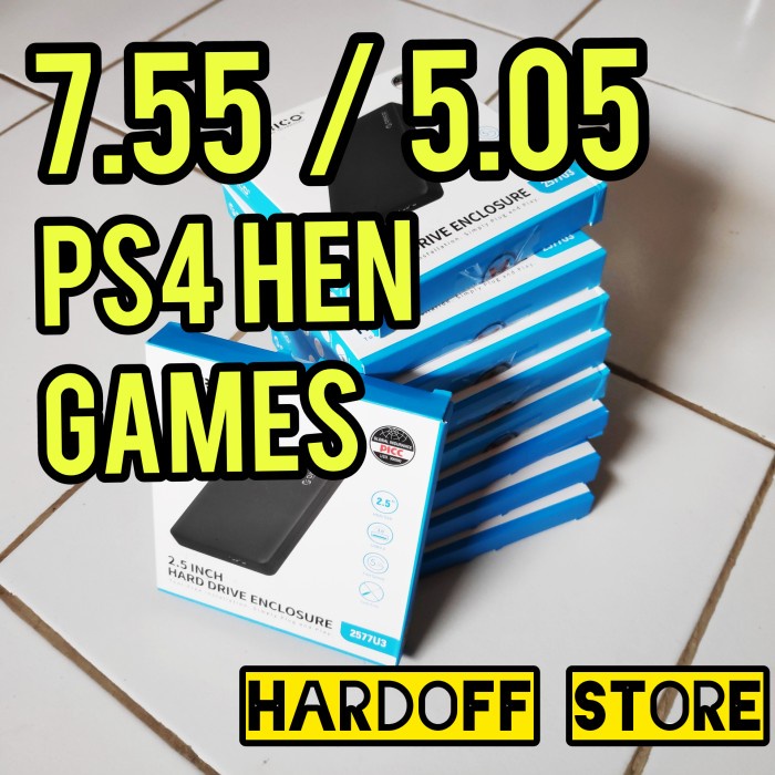 NEW HDD External 1TB Full Game PS4 Hen
