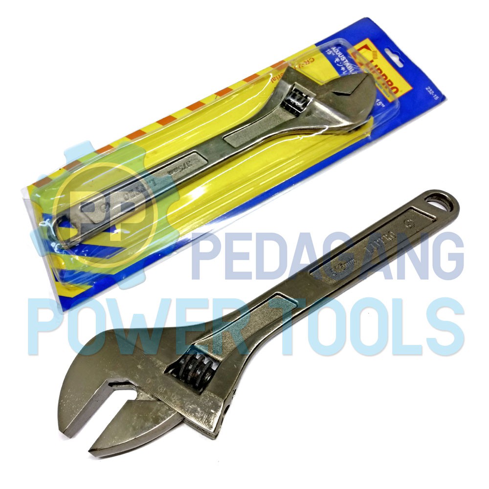 LIPPRO KUNCI INGGRIS 15 INCH KUNCI BAGO ADJUSTABLE WRENCH 15&quot; 232-15