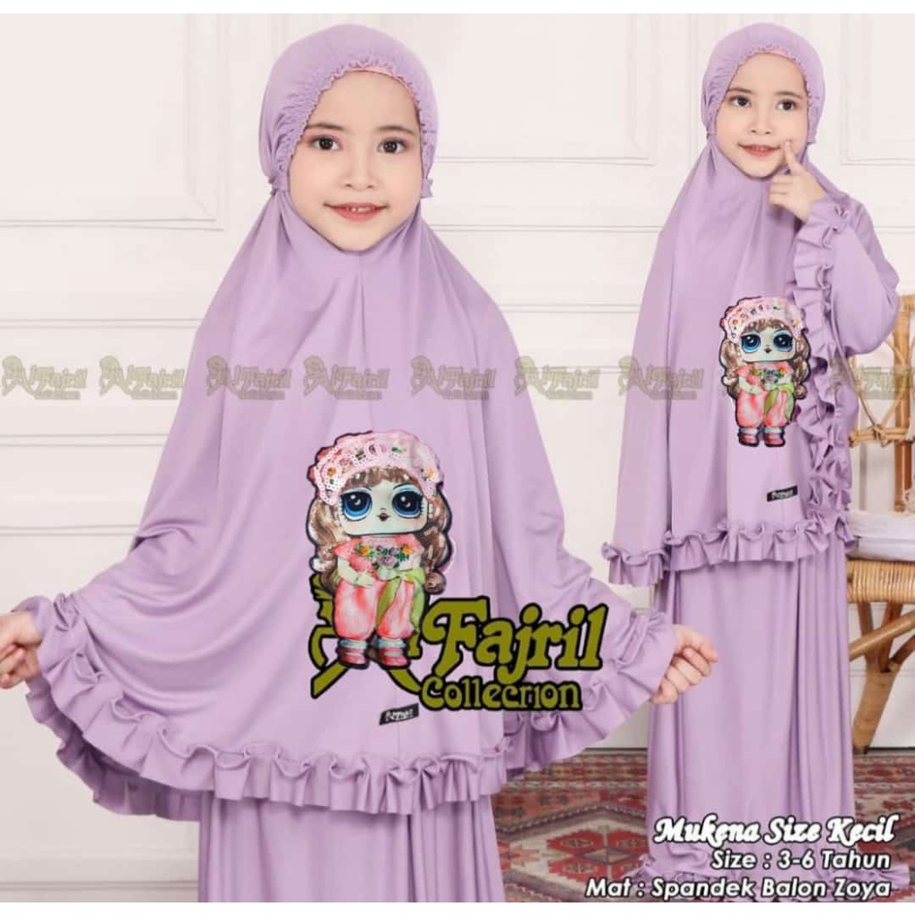 MUKENA ANAK LOL LED NYALA 3-7 TH ORI AL FAJRIL COLLECTION