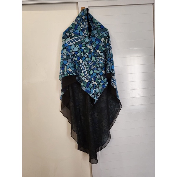 Preloved Khimar Sisesa Blue Saphire