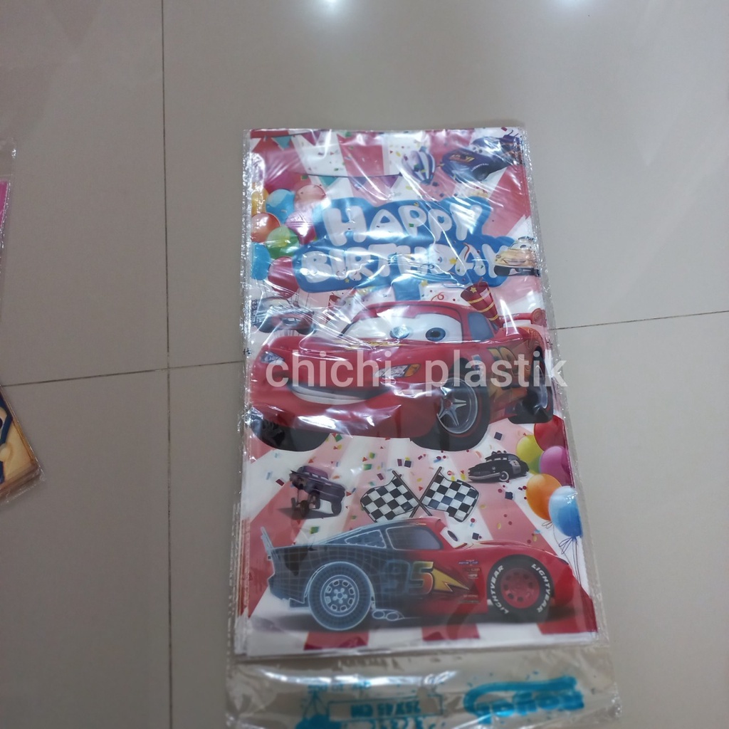 Plastik ulang tahun karakter besar tebal 25x45