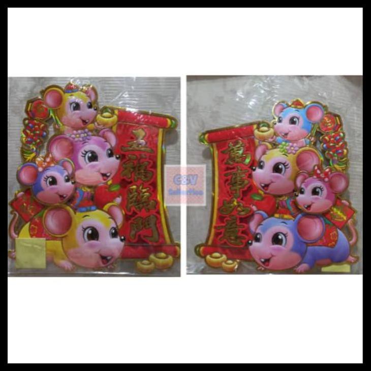 

Silahkan Order Tempelan Shio Tikus Lucu Imlek 2020 Timbul Dapet 2Pcs