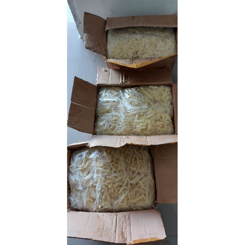 

Kentang Frozen/Kentang Frozen Straight Cut/Soestring/Crinkle Cut isi 2,5kg