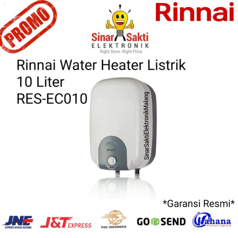 Rinnai Water Heater Listrik 10 Liter RES EC010 Rinai Pemanas Air