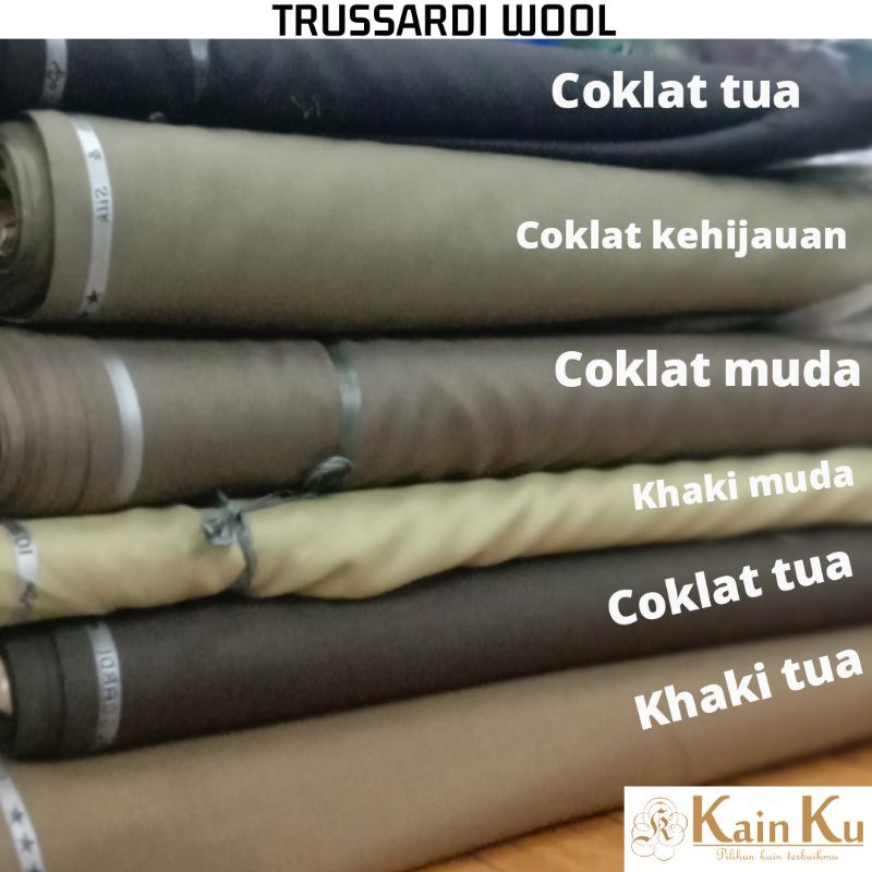 KAIN WOOL ASLI TRUSSARDI