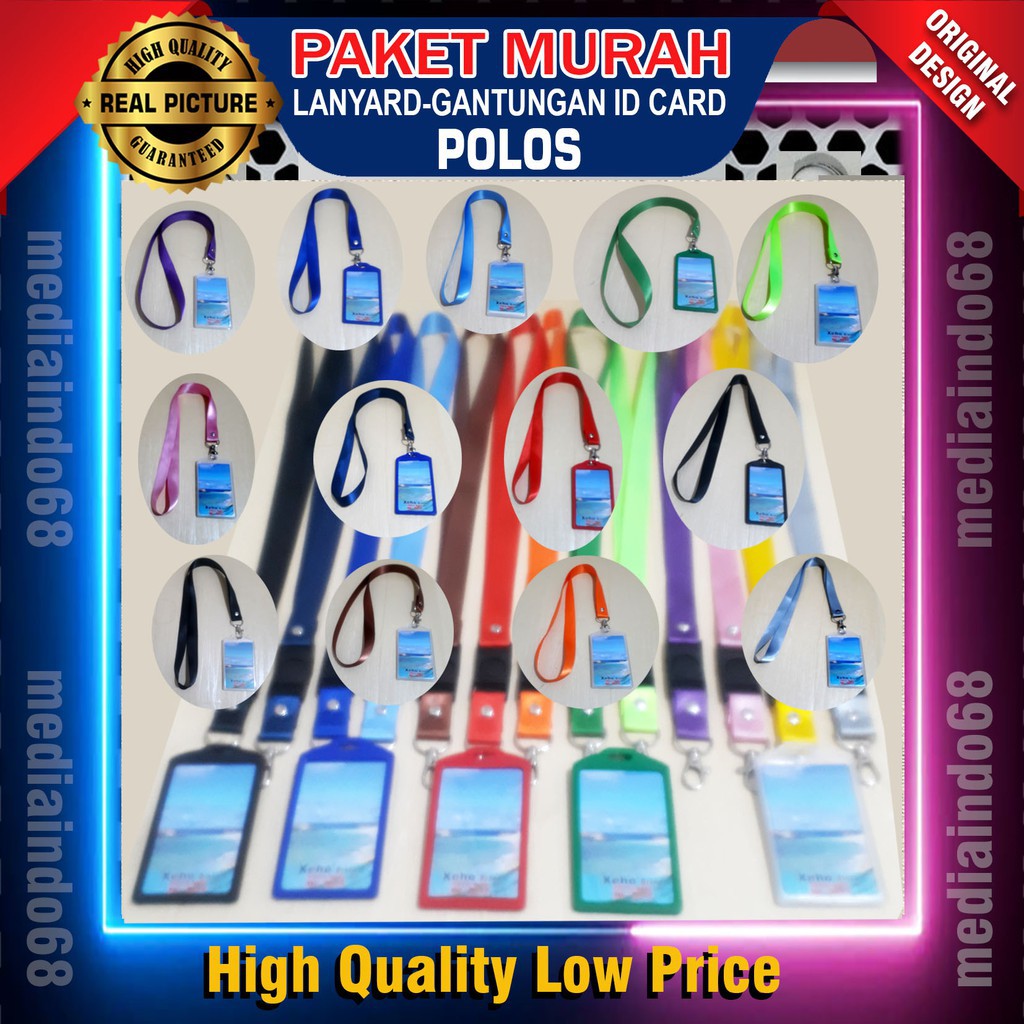 

Lanyard-Gantungan Id Card Polos (Paket Murah)