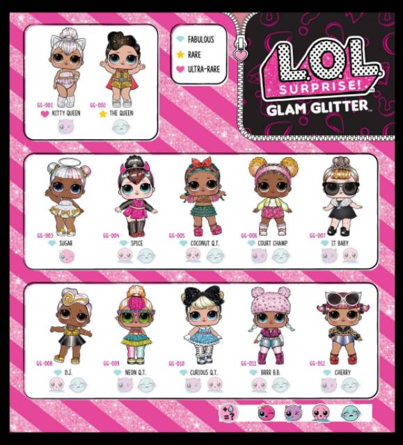 glam glitter curious qt