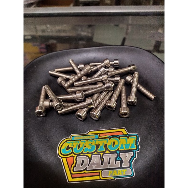 baut L drat 10 stainless panjang drat 3 cm
