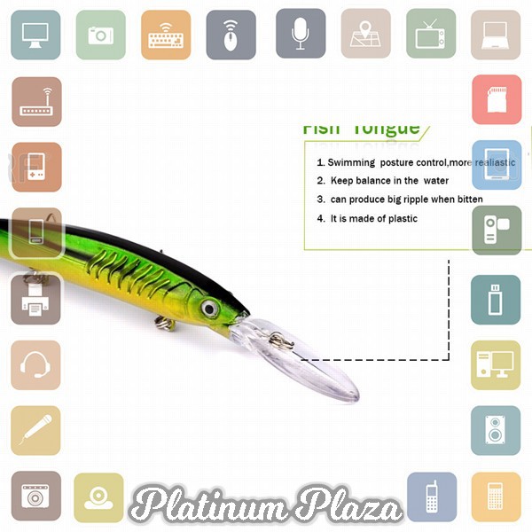 Proberos Kail Pancing Model Ikan - Multi-Color`6RG2PT-