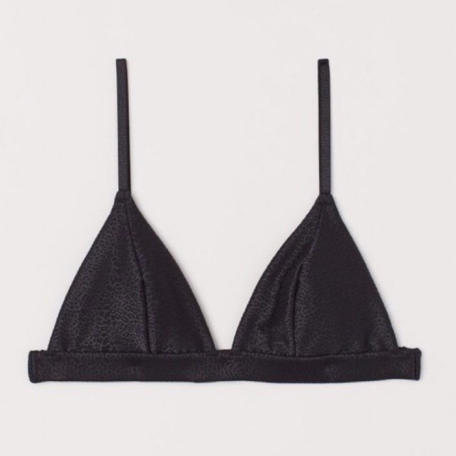 Bra HM Padded Satin Bra Leopard Black WOMEN-HM-BRA-02