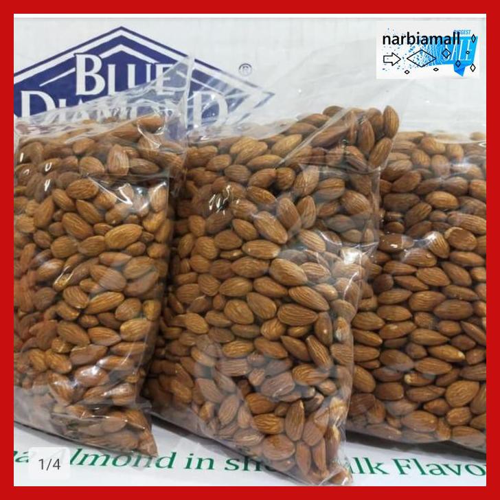 

U8Tyuj7- Kacang Almond Kupas Panggang Organik 1 Kg ( Roasted) E4Wr46-