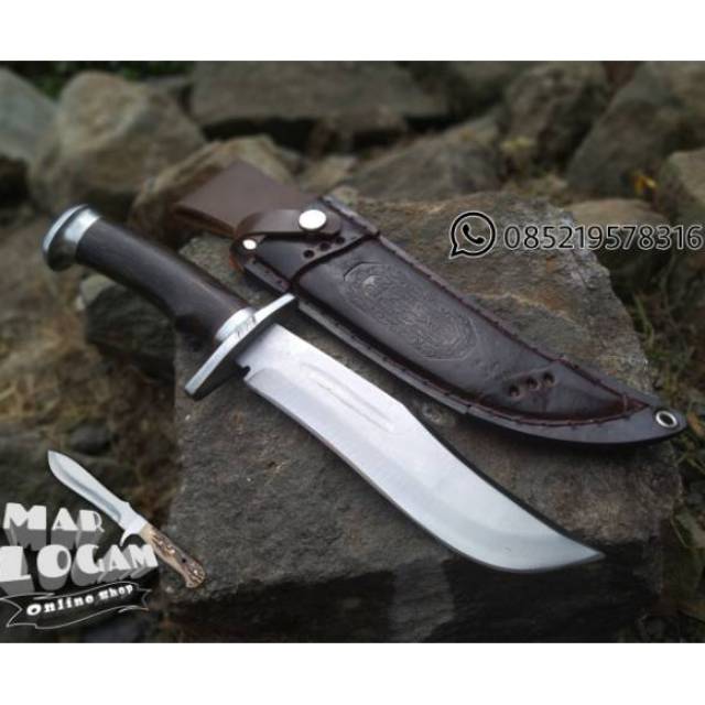 Pisau Bowie Custom / Pisau pemburu / Pisai survival
